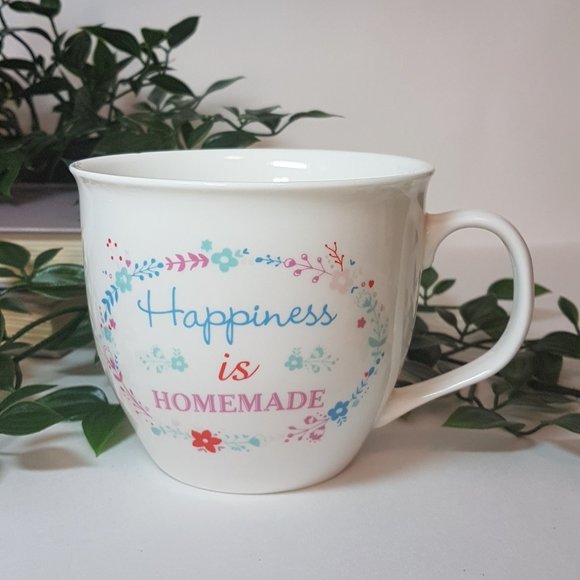 CAMBRIDGE Mug "Happiness is Homemade" Quote Mug Statement Mug Graphic Mug Teacup - Picture 9 of 10